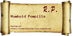 Rumbold Pompilla névjegykártya